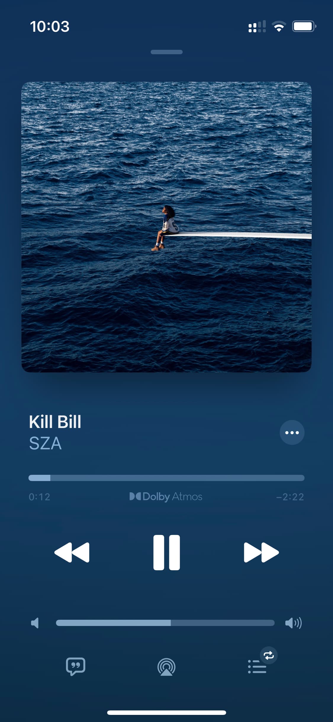 Apple Music play screen